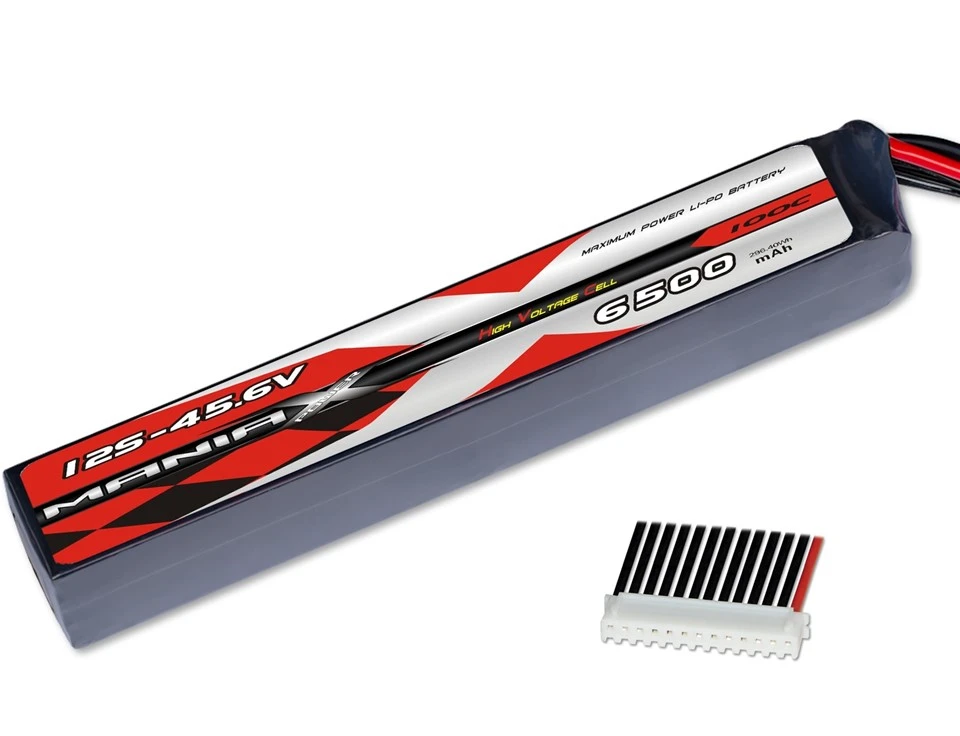 Pin Lipo 12S-45,6V 6500mAh 100C Stick 13pin-XHR