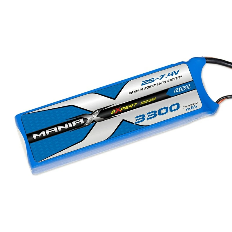 Pin Lipo 2S-7.4V 3300mAh 45C RX