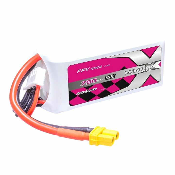 Pin Lipo đua xe 2S-7.4V 750mAh 100C FPV