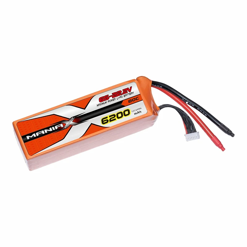Pin Lipo 6S-22.2V 6200mAh 80C