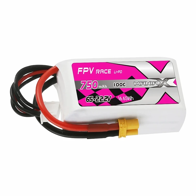 Pin Lipo đua xe 6S-22.2V 750mAh 100C FPV