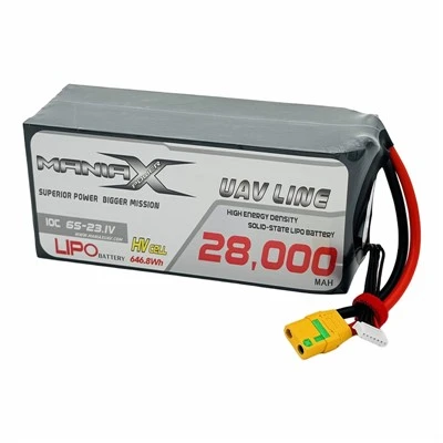 ManiaX Solid{0}}trạng thái HV LiPo 6S-23.1V 28.000mAh 10C Drone & Pin UAV