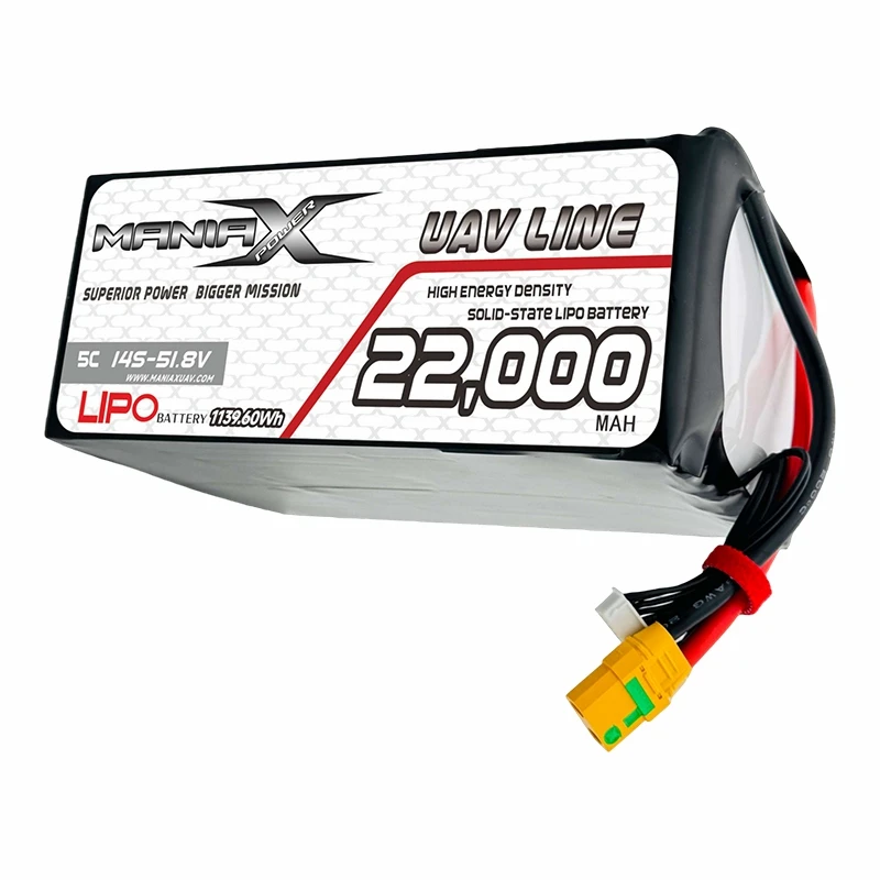 400Wh/Kg Chất rắn-State Lipo 14S-51,8V 22.000mAh 5C Drone/ UAV/eVTOL/Pin nhiều cánh quạt